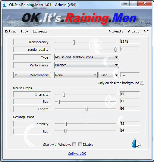 OK.Its.Raining.Men(屏幕雨滴特效工具)