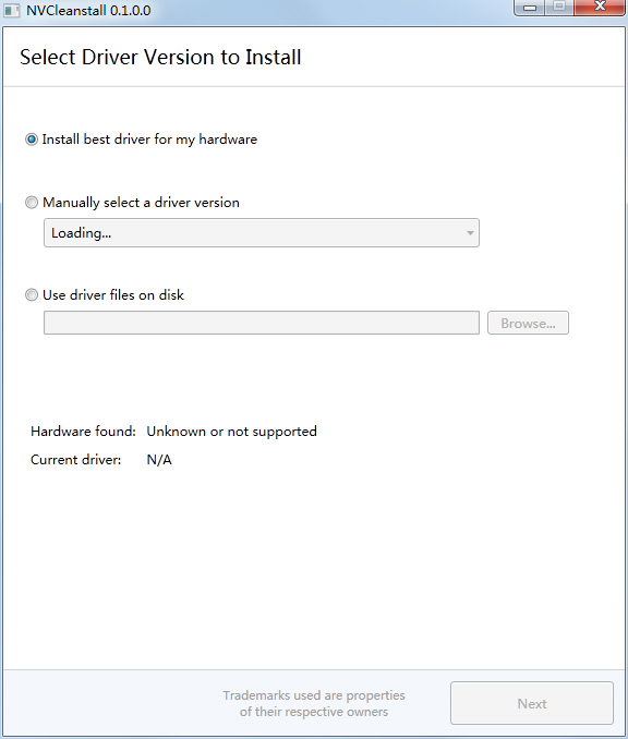 NVCleanstall(驱动安装程序)
