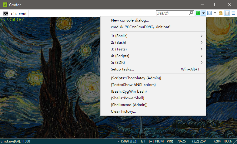 Cmder(windows命令行工具)