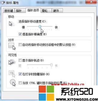 windows7鼠标灵敏度怎么调整?windows7鼠标灵敏度设置在哪里