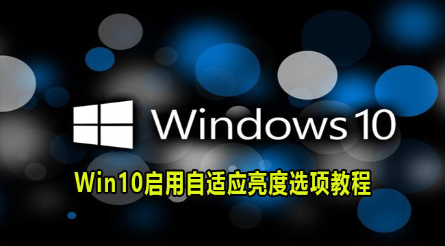 Win10启用自适应亮度选项教程