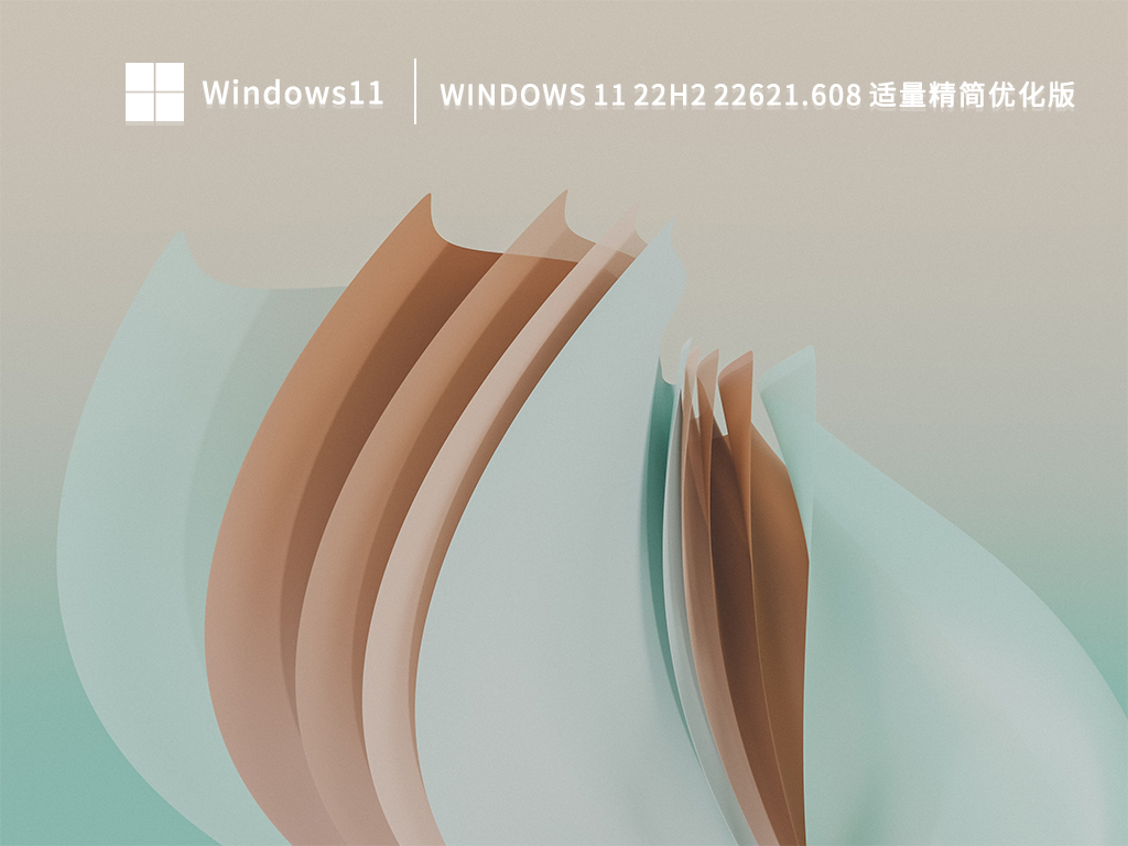 Windows 11 22H2 22621.608 适量精简优化版 V2022