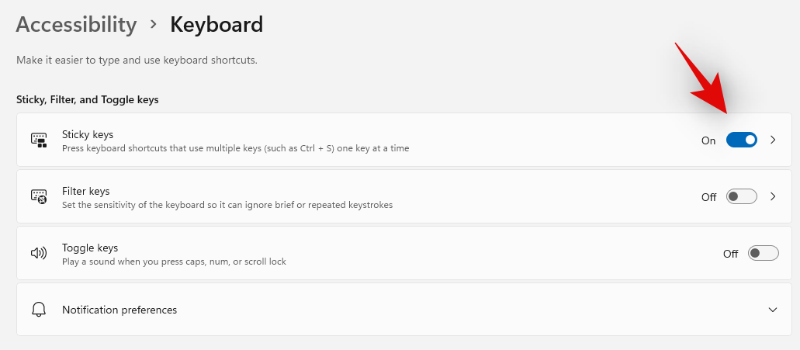 Windows 11轻松关闭沾滞键的3种方法