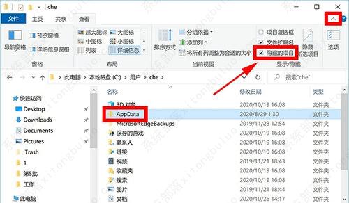 win10c盘用户appdata找不到怎么回事？