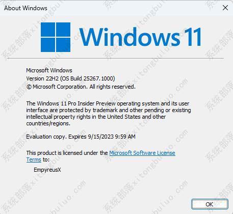 微软Win11 DEV 25267预览版ISO镜像百度网盘下载