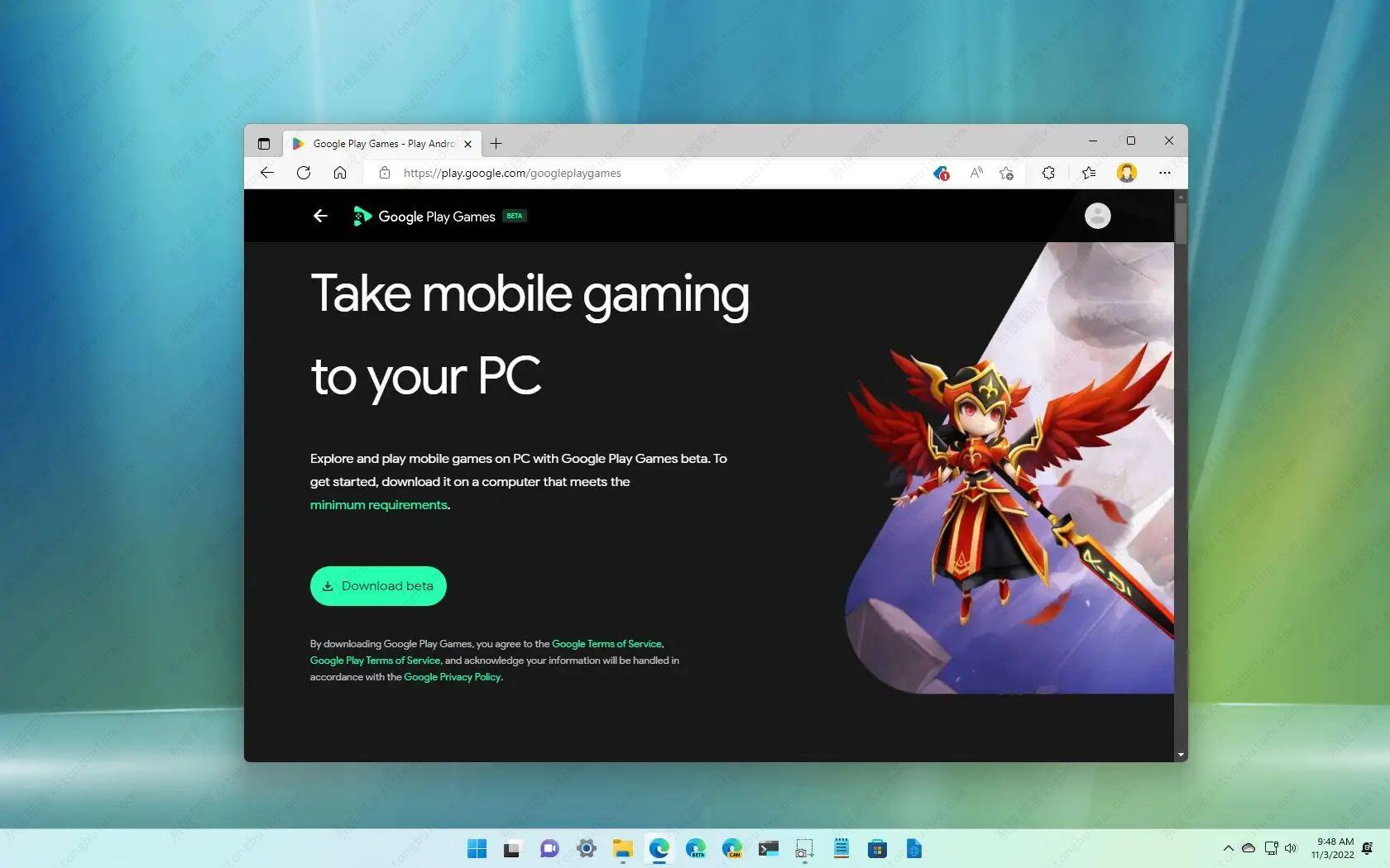 电脑上玩手机游戏？Google Play Android游戏在Windows 11/10上进行公开测试