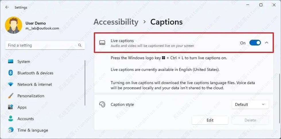 Win11 22H2怎么开启实时字幕？Win11启用实时字幕的技巧