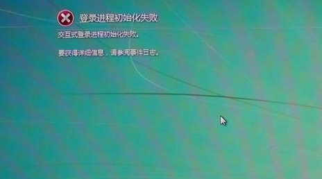 win7系统登录进程初始化失败怎么办？