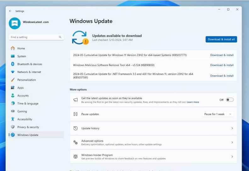 微软Win11五月更新BUG汇总!安装卡 70%、开始菜单等