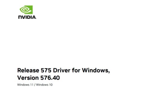 NVIDIA显卡驱动 V576.40 官方正式版