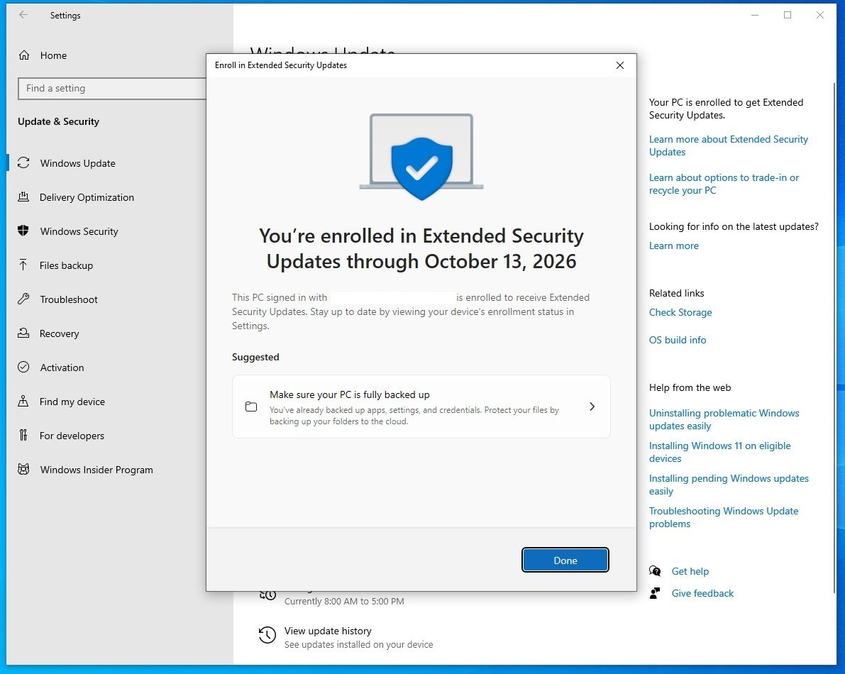 微软新工具初探!Win10支持延长1至2026年10月13日